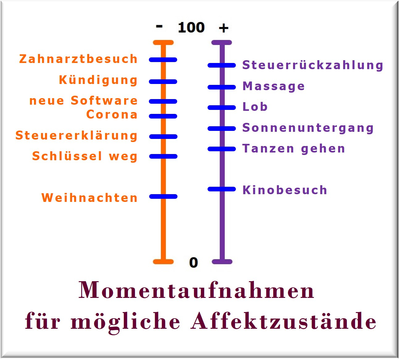 Affekt-Bilanz, Affekte differnzieren, Zürcher Ressourcen Modell, Selbstmangement, Hartmut Neusitzer