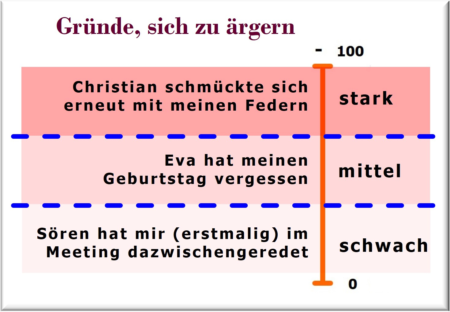 Gründe, sich zu ärgern, Zürcher Ressourcen Modell, Hartmut Neusitzer